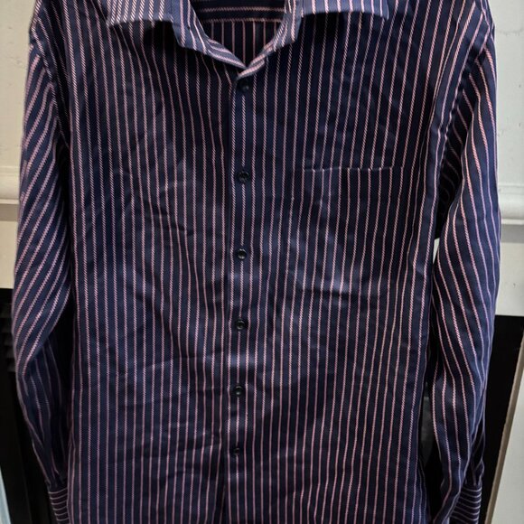 Stanza Long Sleeve Dress Shirt, Mens 42 cm/16.5 - Picture 4 of 15